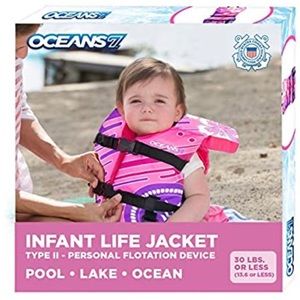 NWT INFANT LIFE VEST JACKET FLOAT up to 30lbs